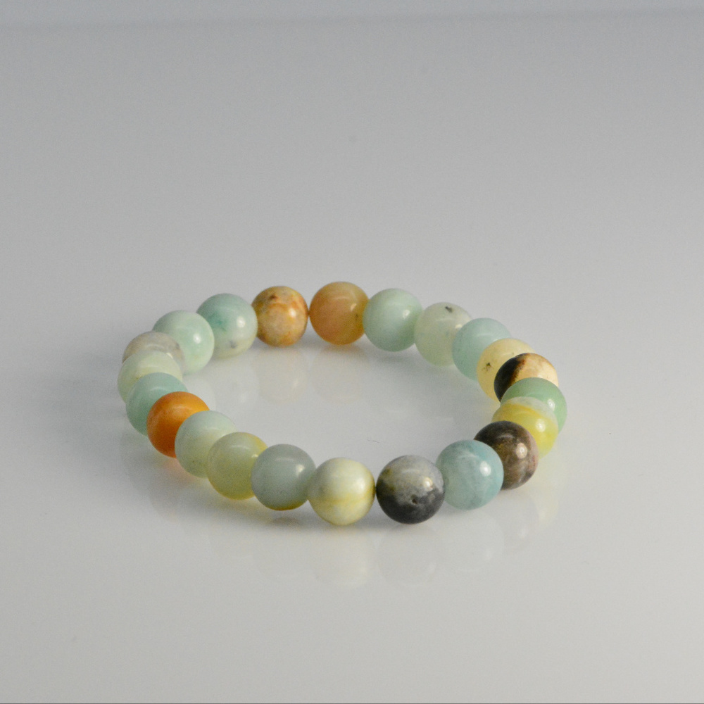 Multi color Amazonite bracelet - stretch bracelet